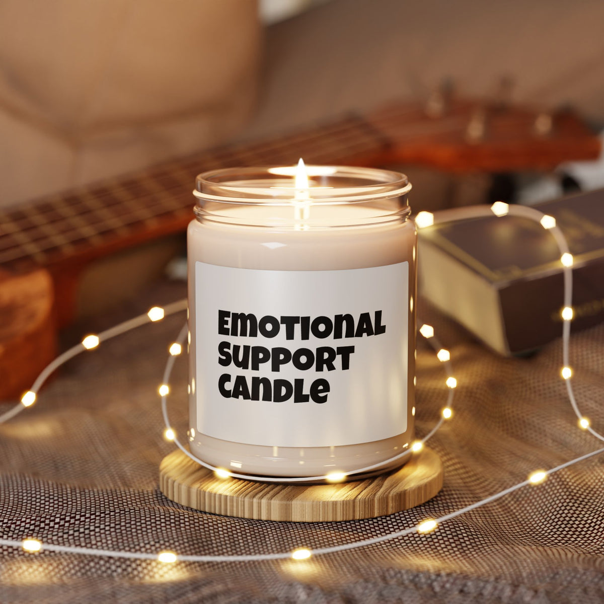 Emotional Support Candle — 9oz Scented Soy Candle (Stress Relief, Self-Care Gift)