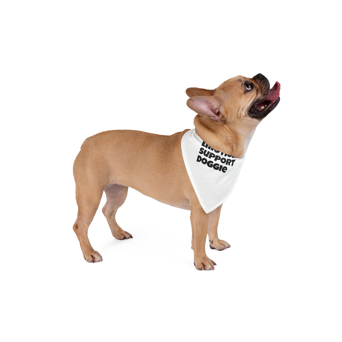 Pet Bandana — "Emotional Support Doggie" Cute Dog Bandana, Funny Support Pet Accessory