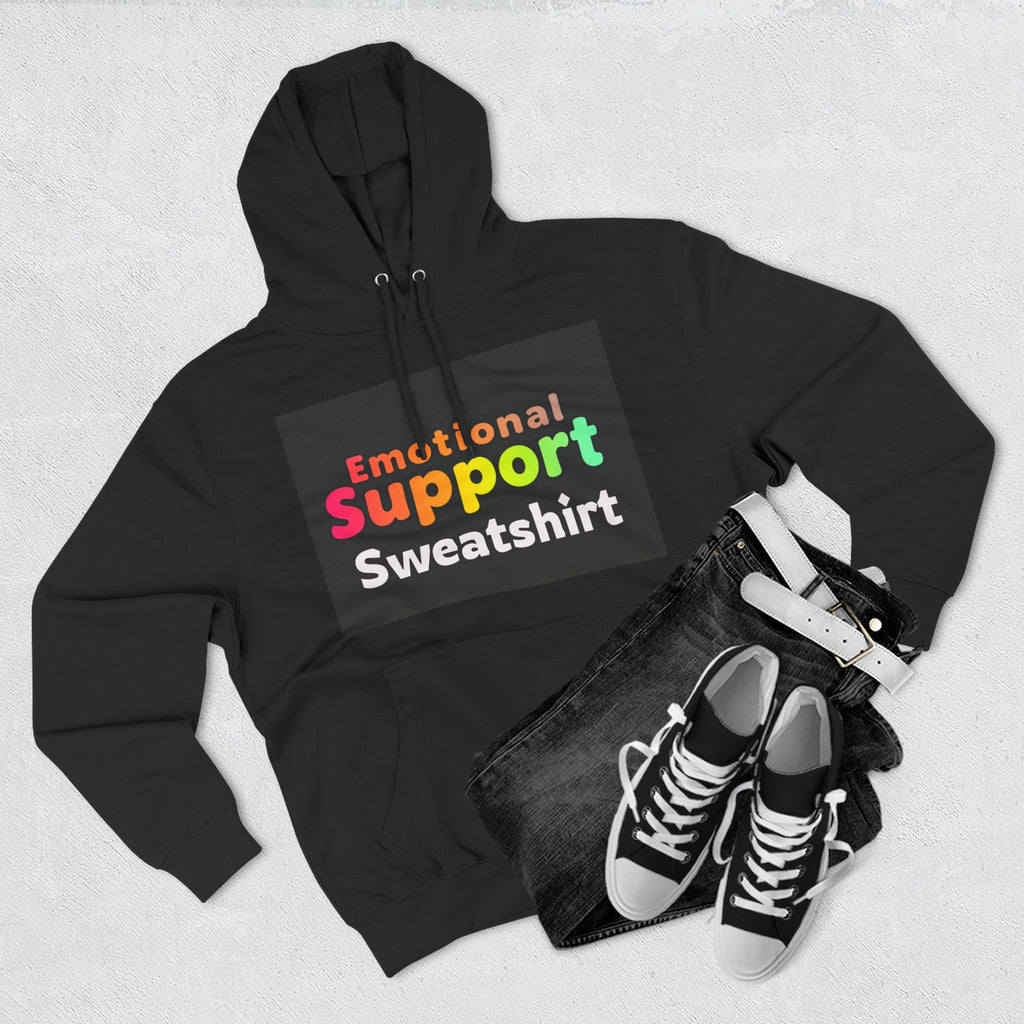 Emotional Support Sweatshirt Hoodie — Cozy Graphic Pullover