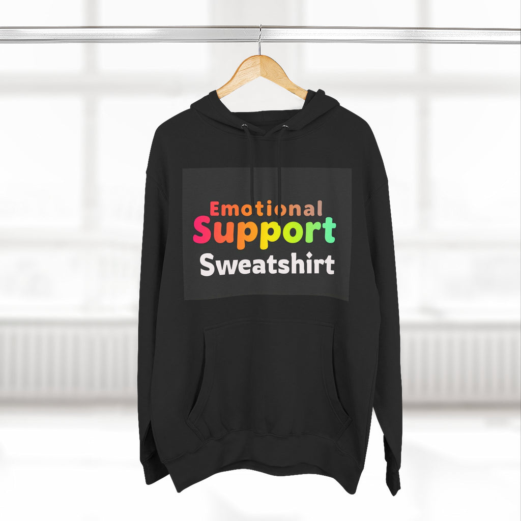 Emotional Support Sweatshirt Hoodie — Cozy Graphic Pullover